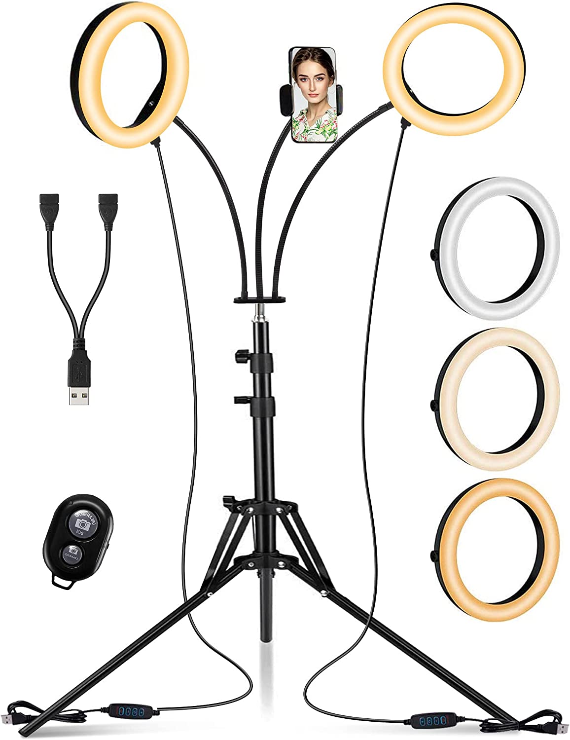 Amazon.com: Sensyne 12'' Ring Light with Tripod Stand, LED Selfie Ring  Light with Stand and Phone Holder for Photography/Recording/YouTube/TikTok,  Compatible with All Cell Phones/Cameras : Cell Phones & Accessories